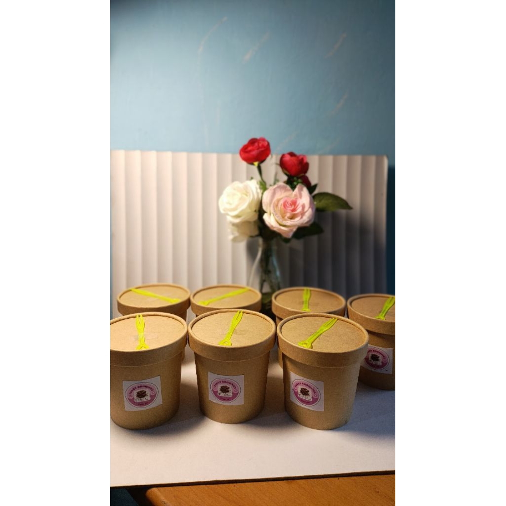 

fudgy brownies bites cup