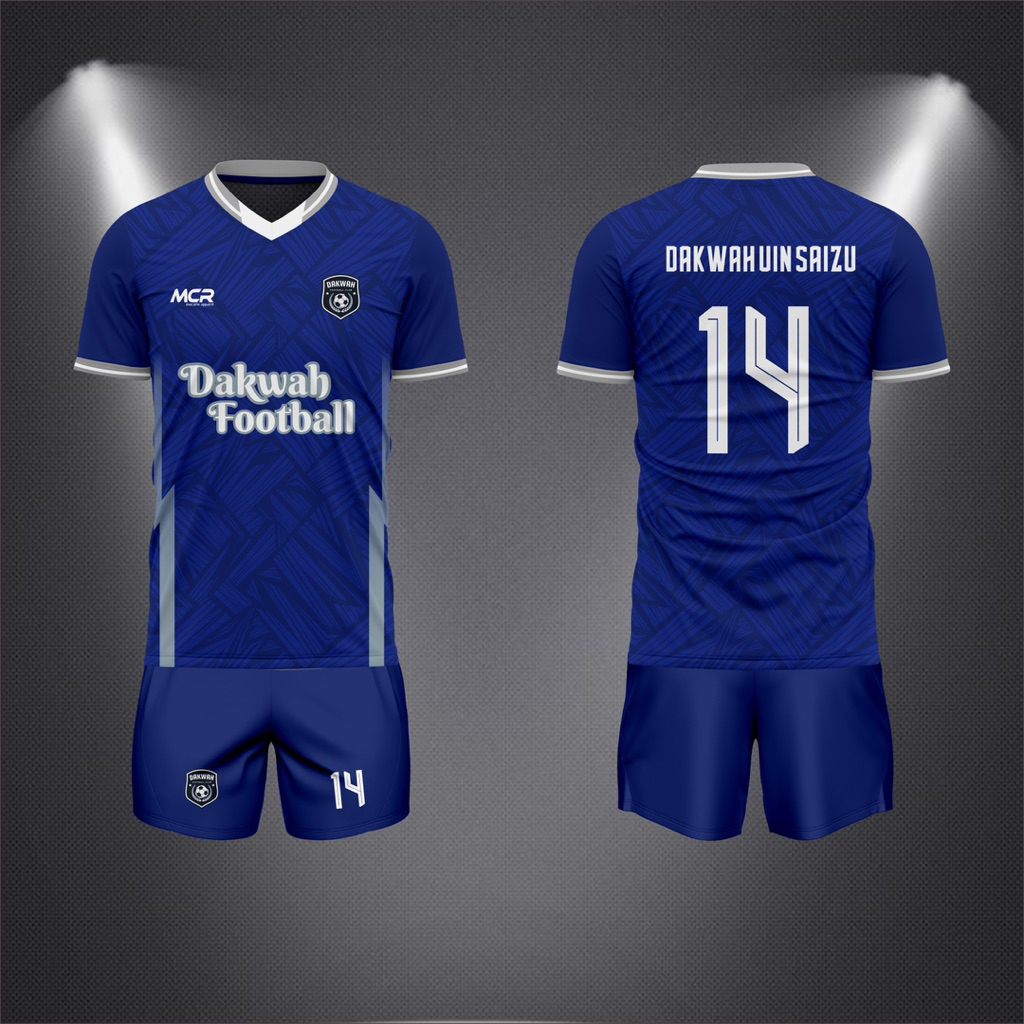 JERSEY FULL PRINTING BIRU PUTIH/ JERSEY SEPAK BOLA / JERSEY FUTSAL / JERSEY CUSTOM