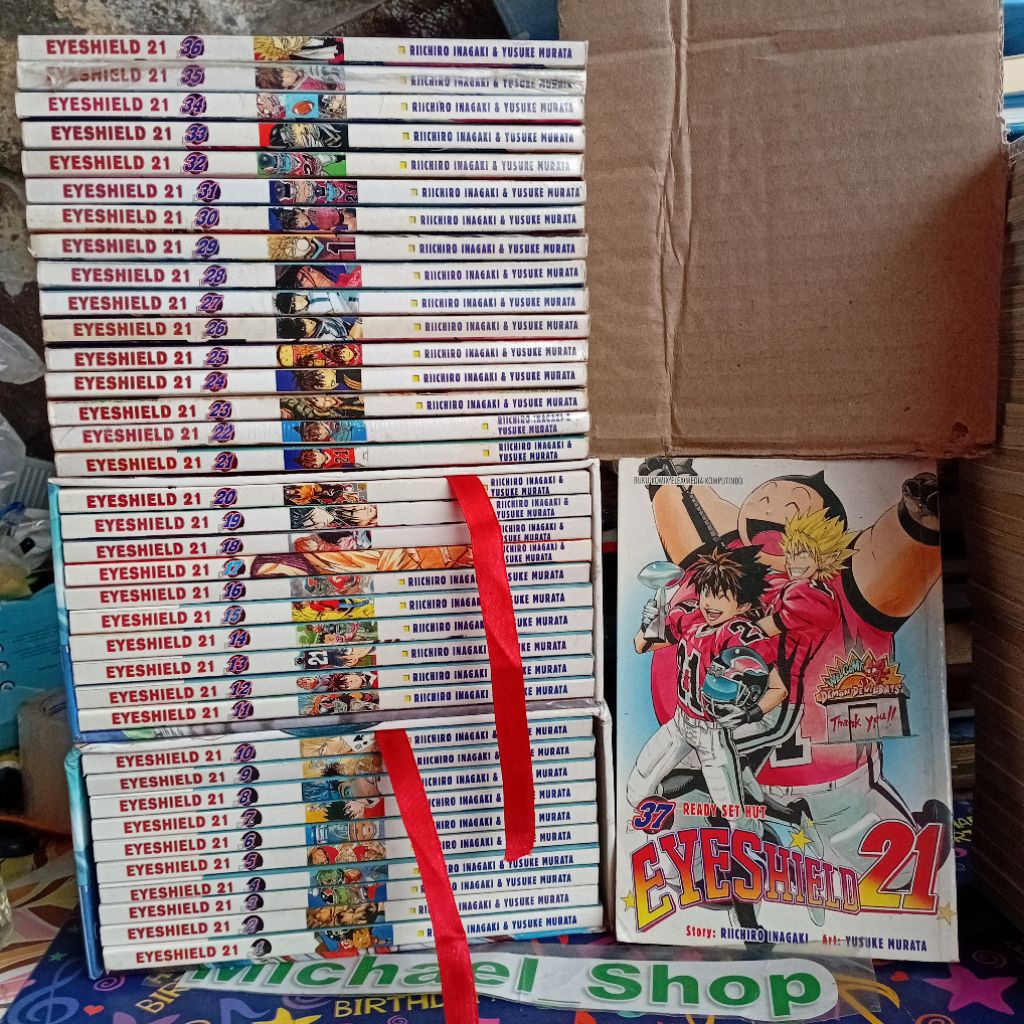 Komik Lengkap Box Kotak Eyeshield 21 1 - 37 Tamat Eye Shield