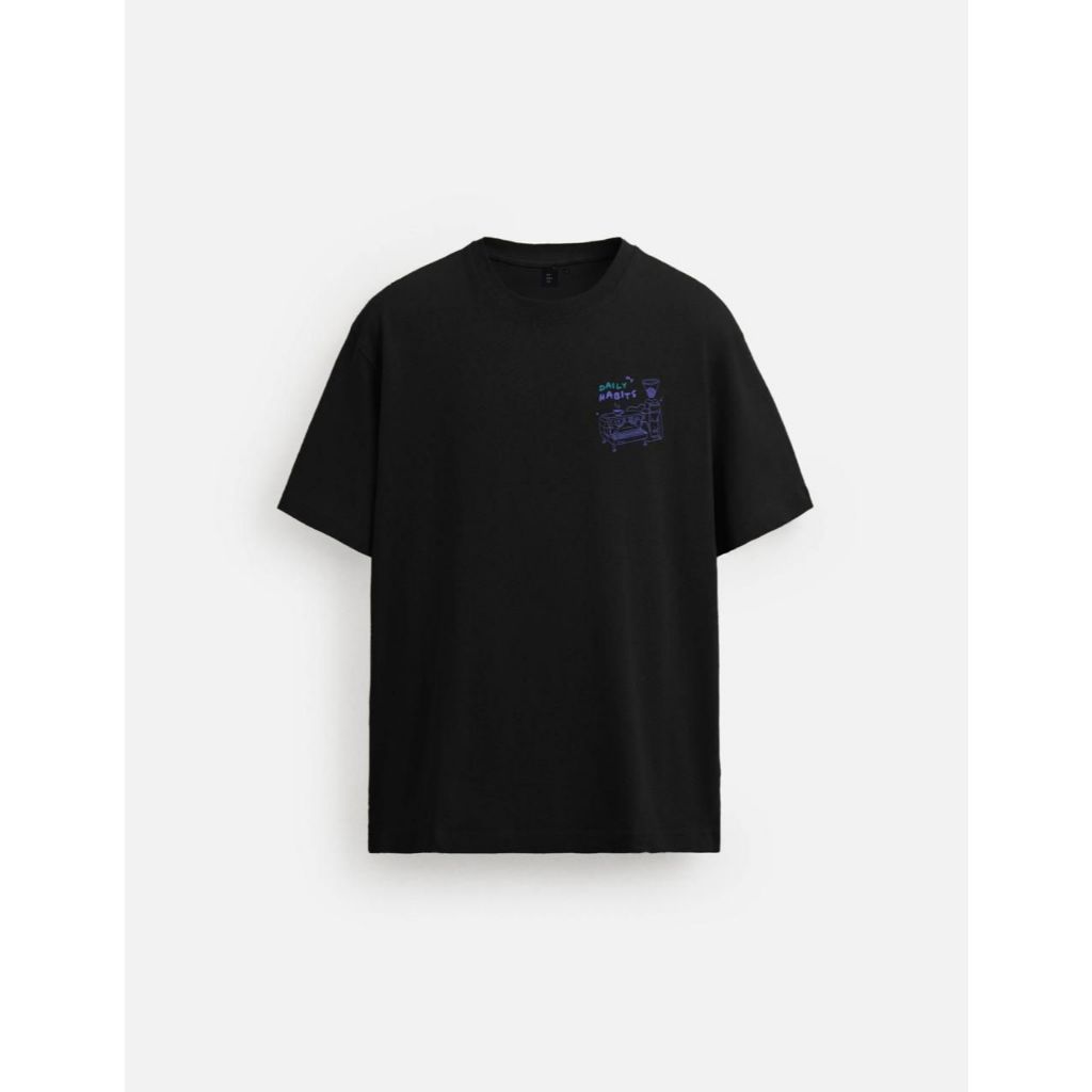 EXVECTO T-SHIRT - DAILY HABITS BLACK