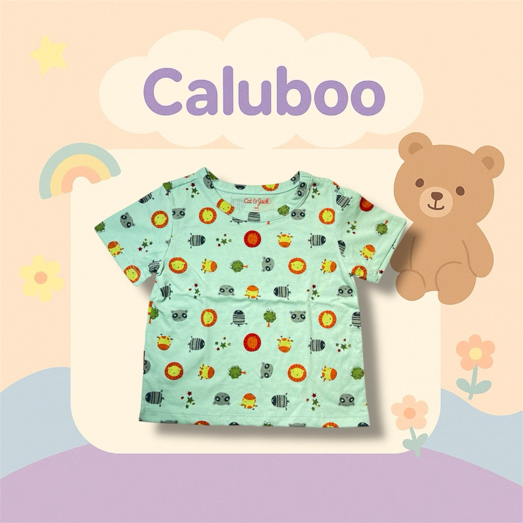 Tshirt Animal Jungle Green Boy CnJ