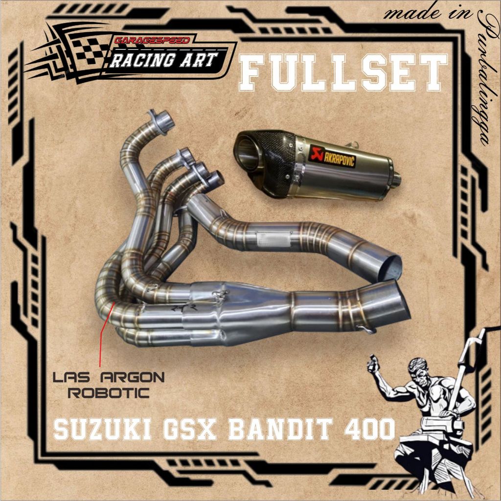 Knalpot Racing Suzuki Bandit GSX 400