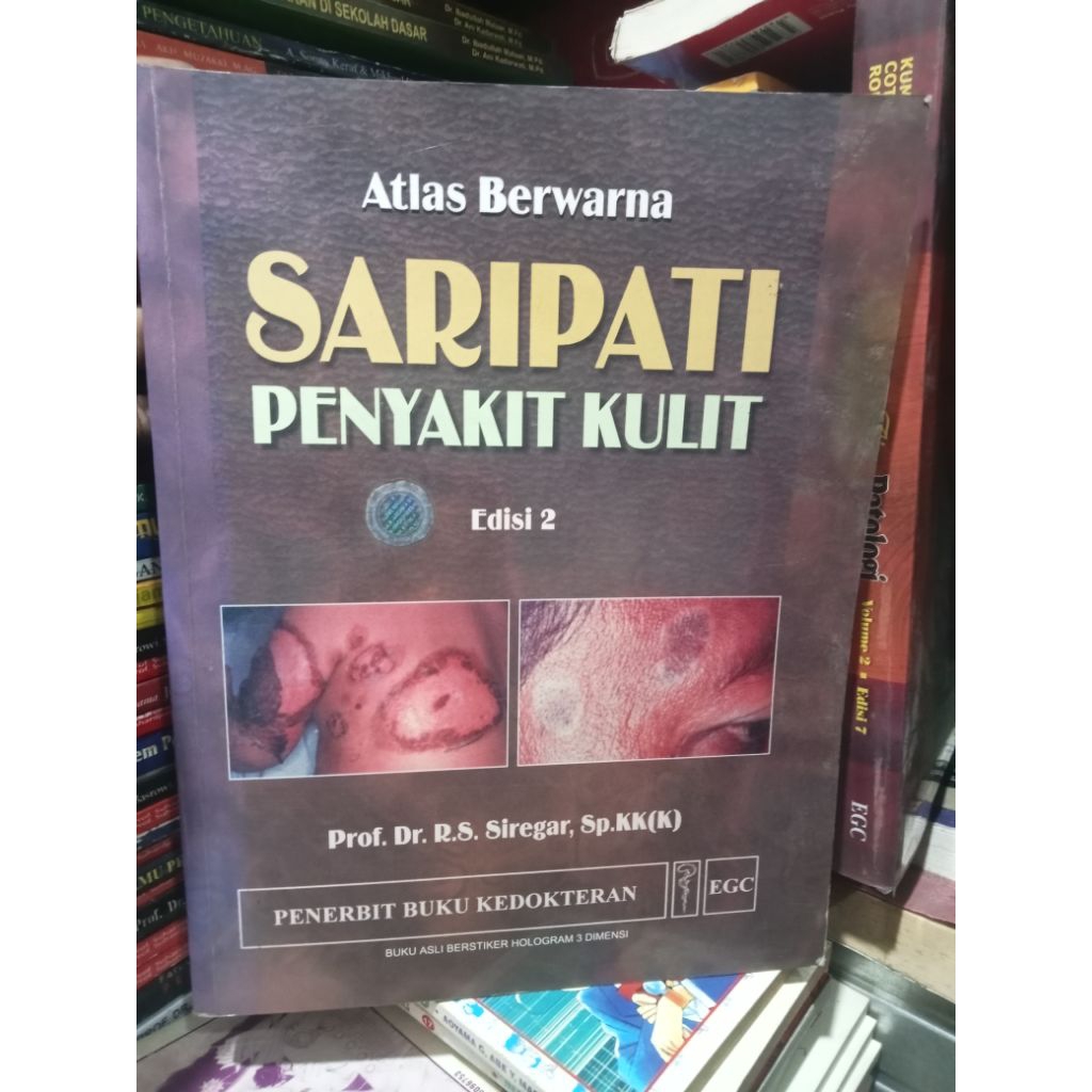 Buku kedokteran Saripati penyakit kulit  kuku original berwarna