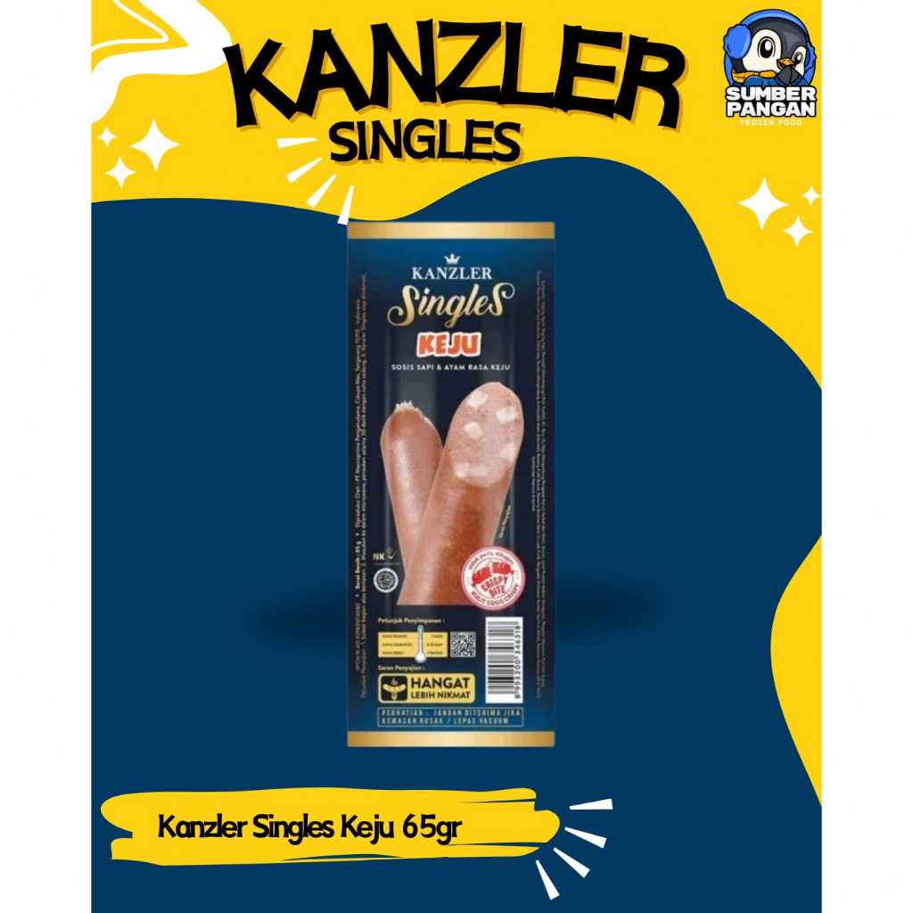 

Kanzler Singles Keju 65gr(sosis)