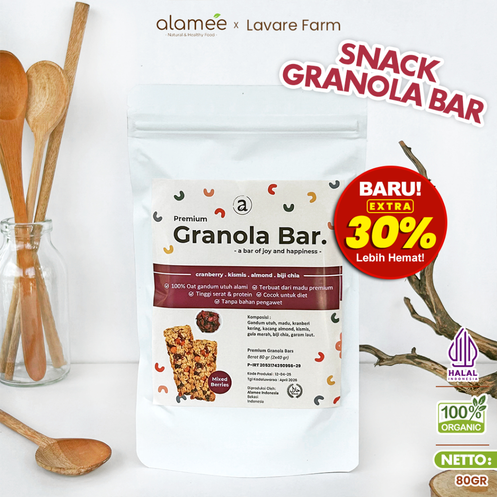 

GRANOLA BITES BAR MIXED BERRIES DIET PELANCAR ASI BOOSTER SNACK SEHAT MAKANAN ANAK BAYI BALITA MPASI