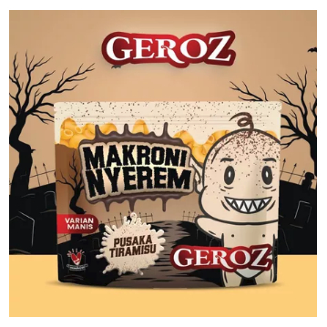 

Geroz - Varian Manis - Makroni Nyerem Rasa Tiramisu