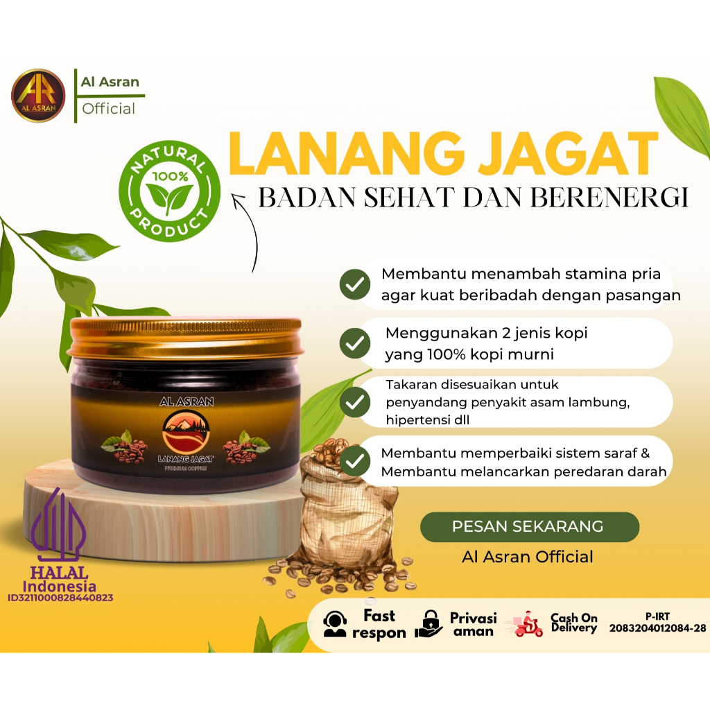 

kopi lanang jagat AL ASRAN premium coffee untuk pria dan wanita[BEST SELLER]