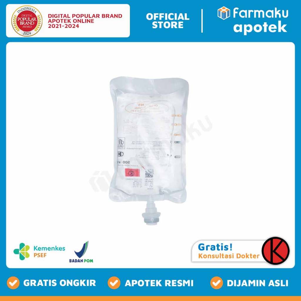 NaCl Natrium/Sodium Chloride 0.9 % Infus 500 ml - KGS