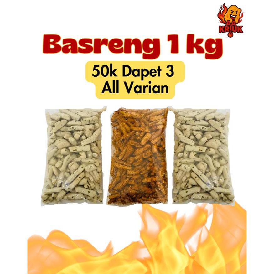 

Basreng 1kg dapet 3 viral Pedas Daun Jeruk & ORIGINAL & ORIGINAL Food Snack Goreng Cemilan Makanan