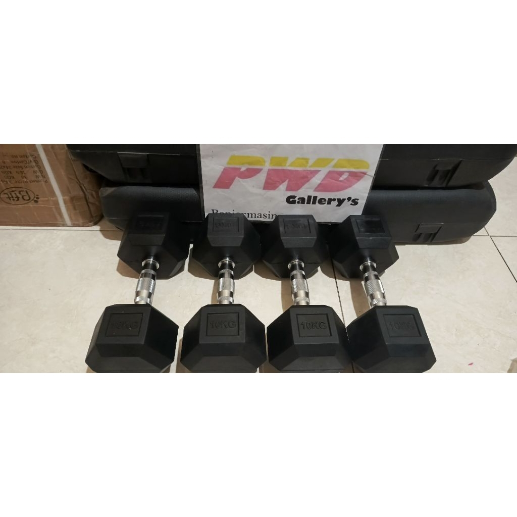 Barbel/Dumbbell Hexagonal 10 kg Banjarmasin murah