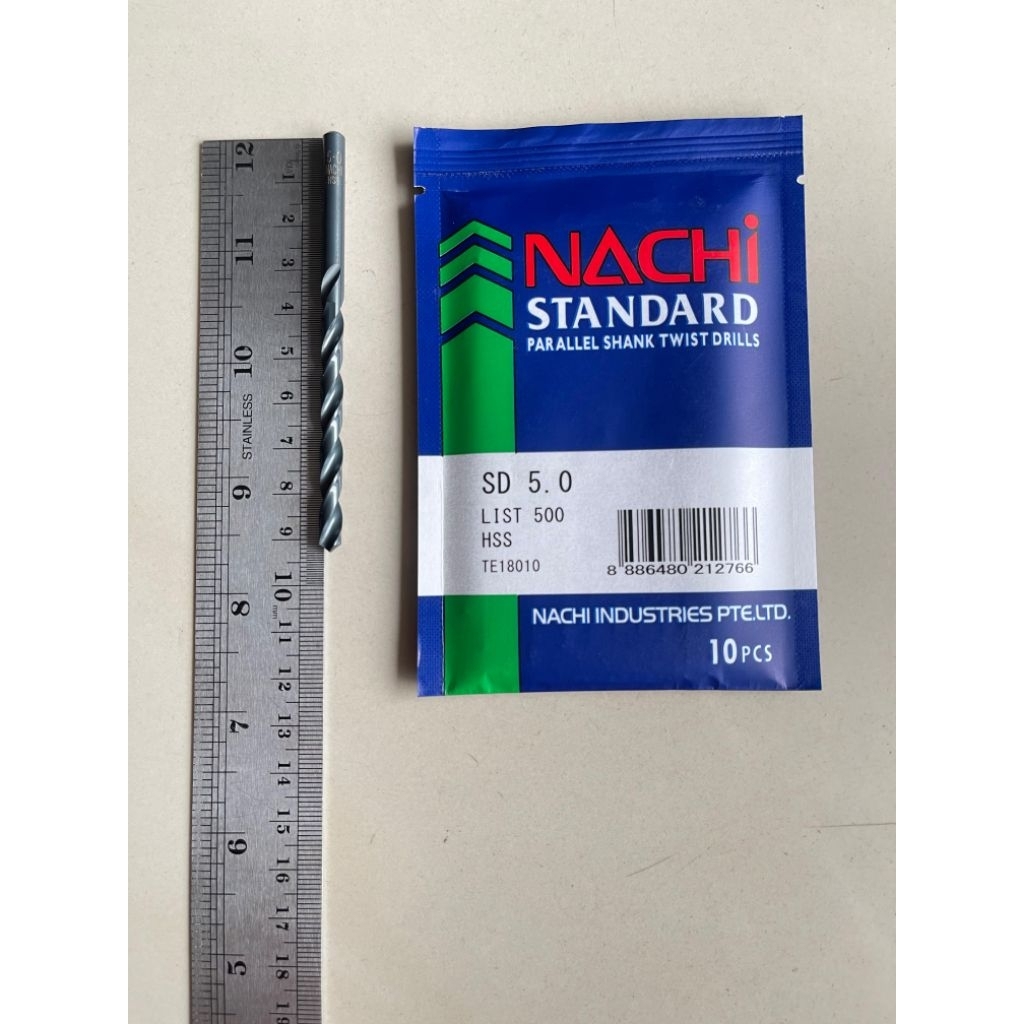 Nachi 5 MM Mata Bor Besi HSS - Nachi Mata Bor Besi HSS 5 MM