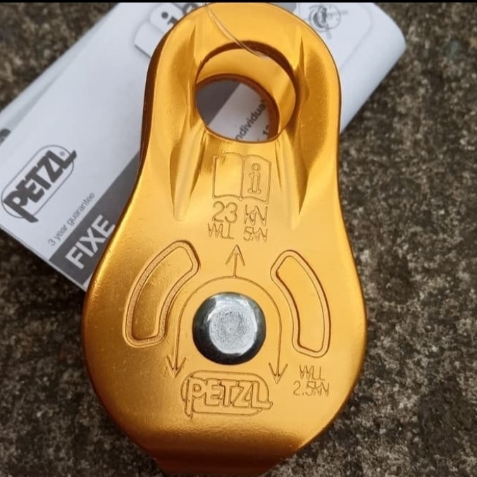 PETZL Pulley single fix fixed katrol alloy camnal caving climbing flying fox