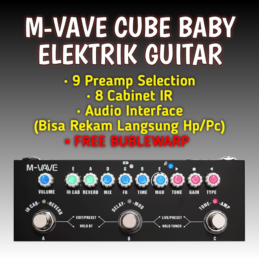 EFEK GITAR M VAVE CUBE BABY EFEK CUVAVE GITAR ELEKTRIK
