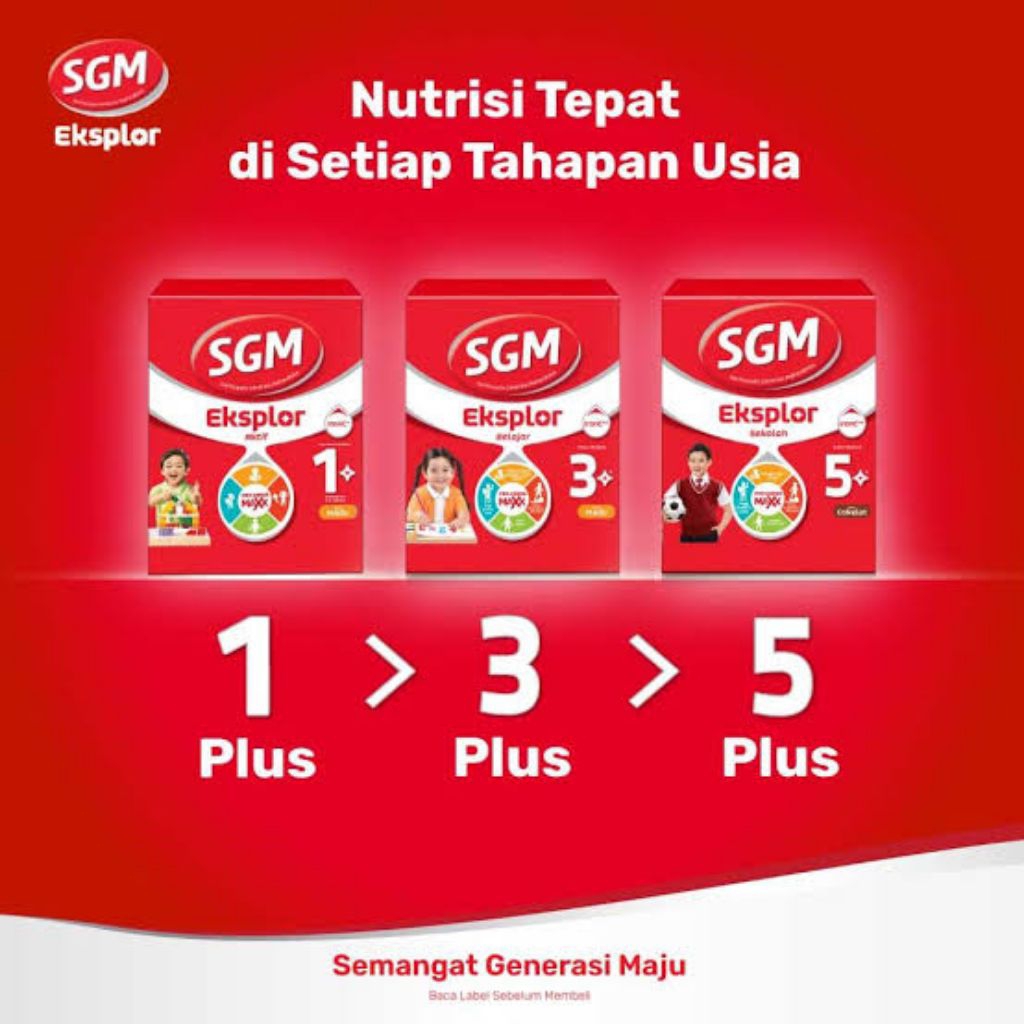 

SGM EKSPLOR 1+ / 3+ KEMASAN 150 GR