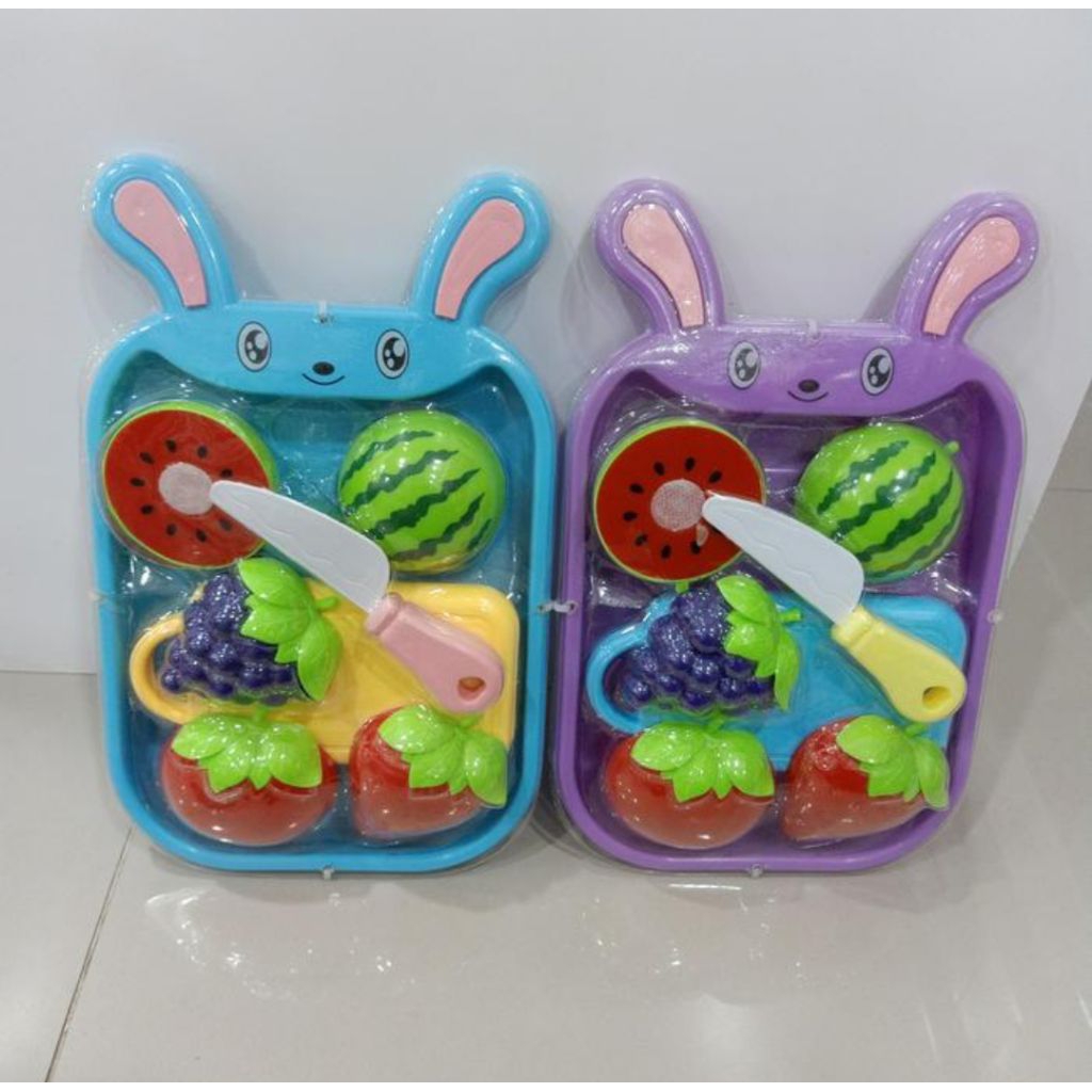 Mainan Set Buah Buahan Potong Mika BK 01