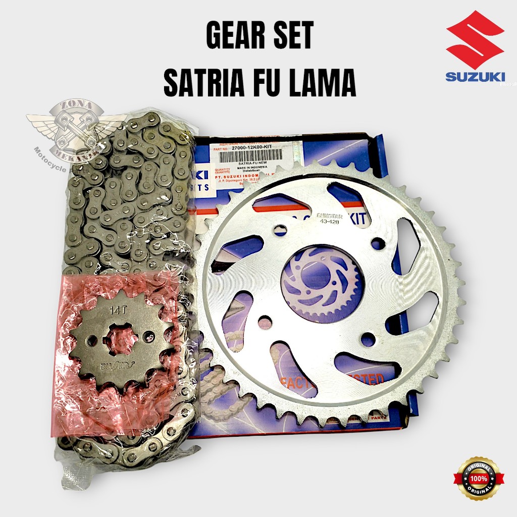 Gear Set Satria FU 150 Lama Kualitas Original Gear Set Suzuki Fu Old | Gir Set Satria Fu