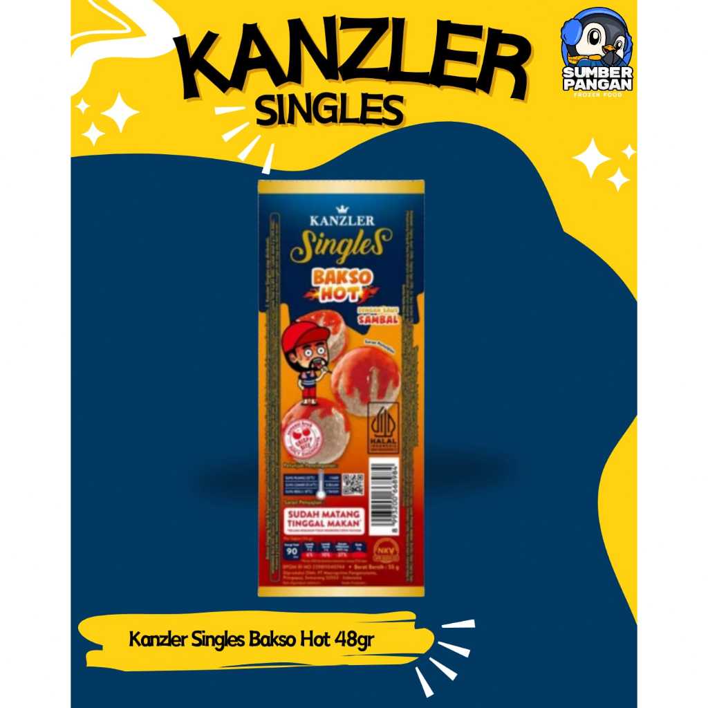 

Kanzler Bakso Hot 48 gr(bakso pedas)