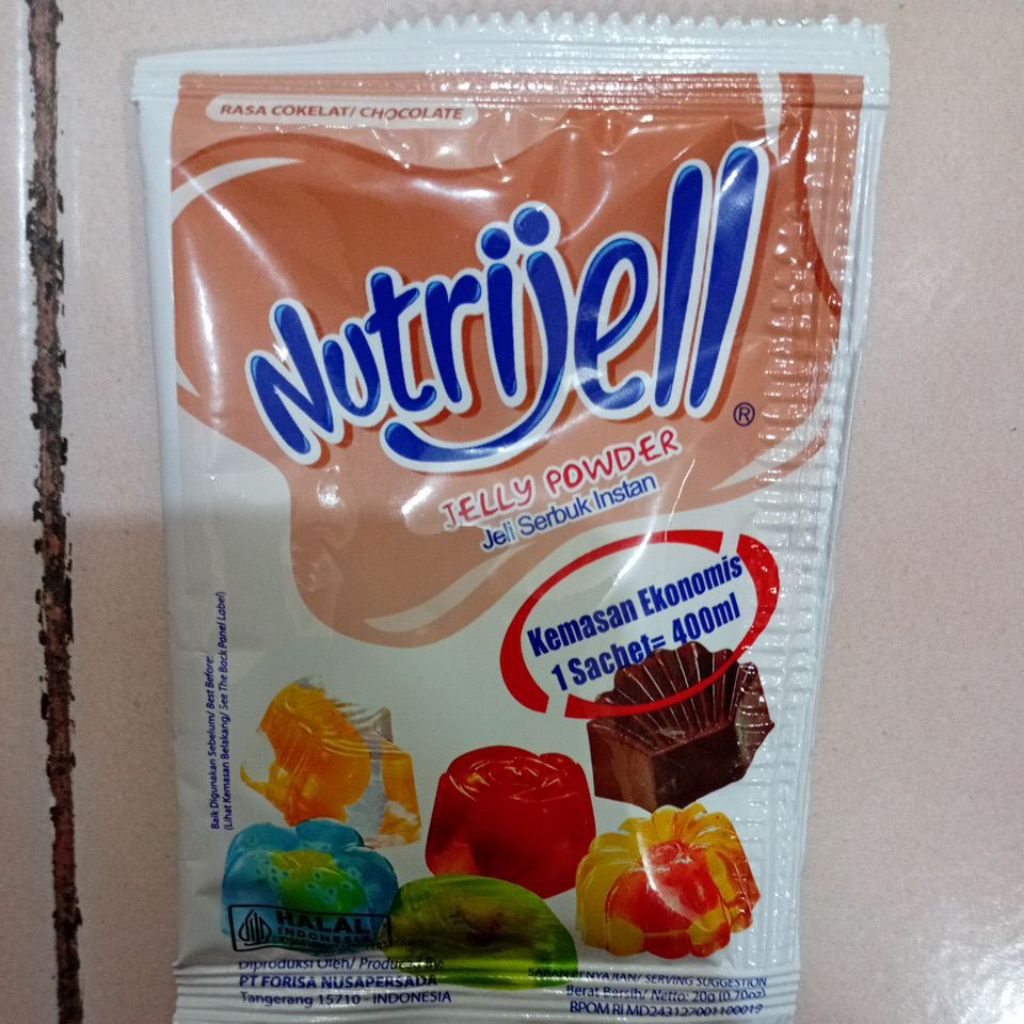 

Nutrijell Ekonomi Jelly Powder Kemasan Sachet Rasa Cokelat 20gr