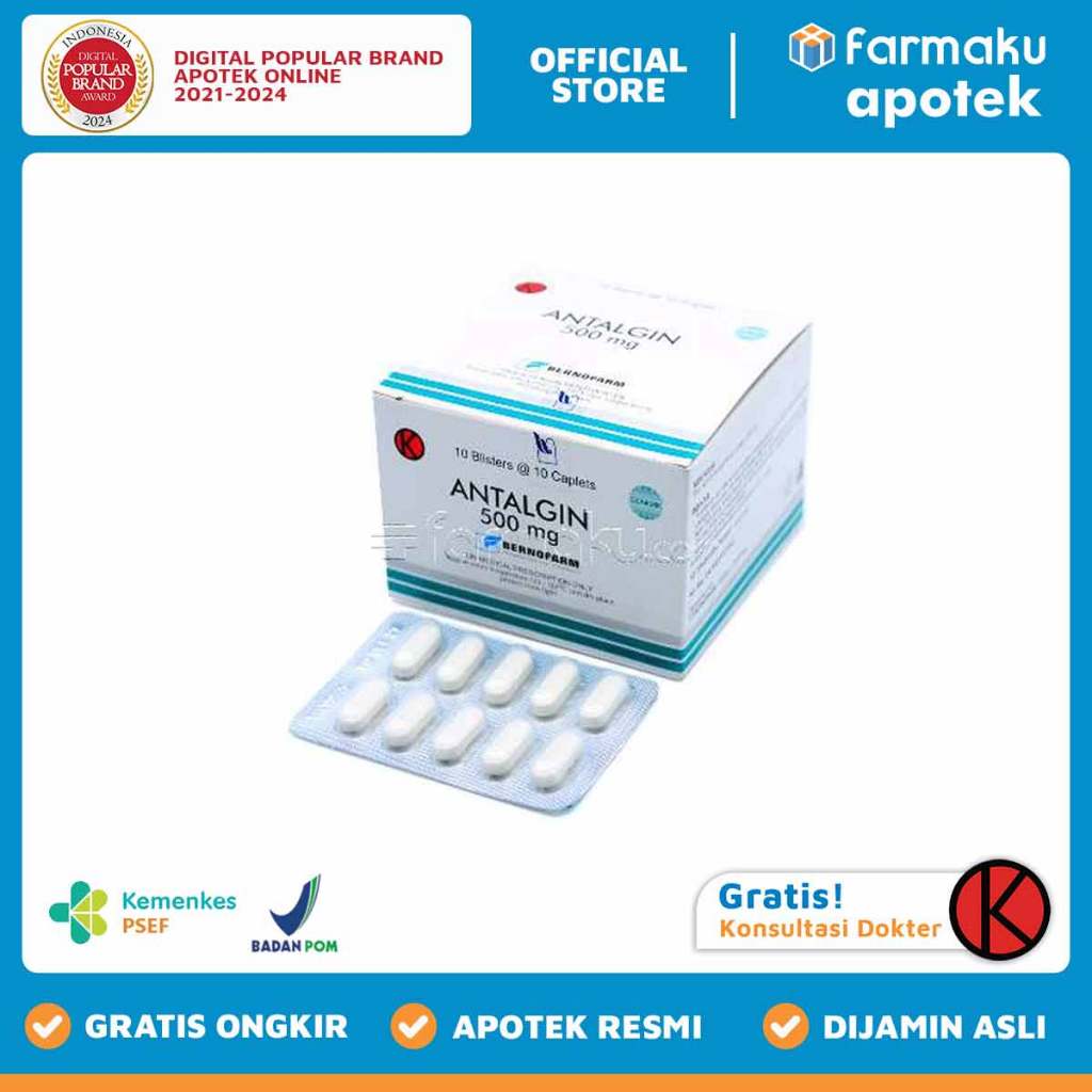 Antalgin 500 mg BernoStrip 10 kaplet - MKR
