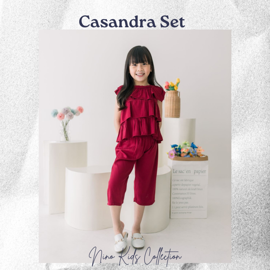 Baju Setelan Anak Perempuan Lucuna Casandra -  Size 1-5 Tahun