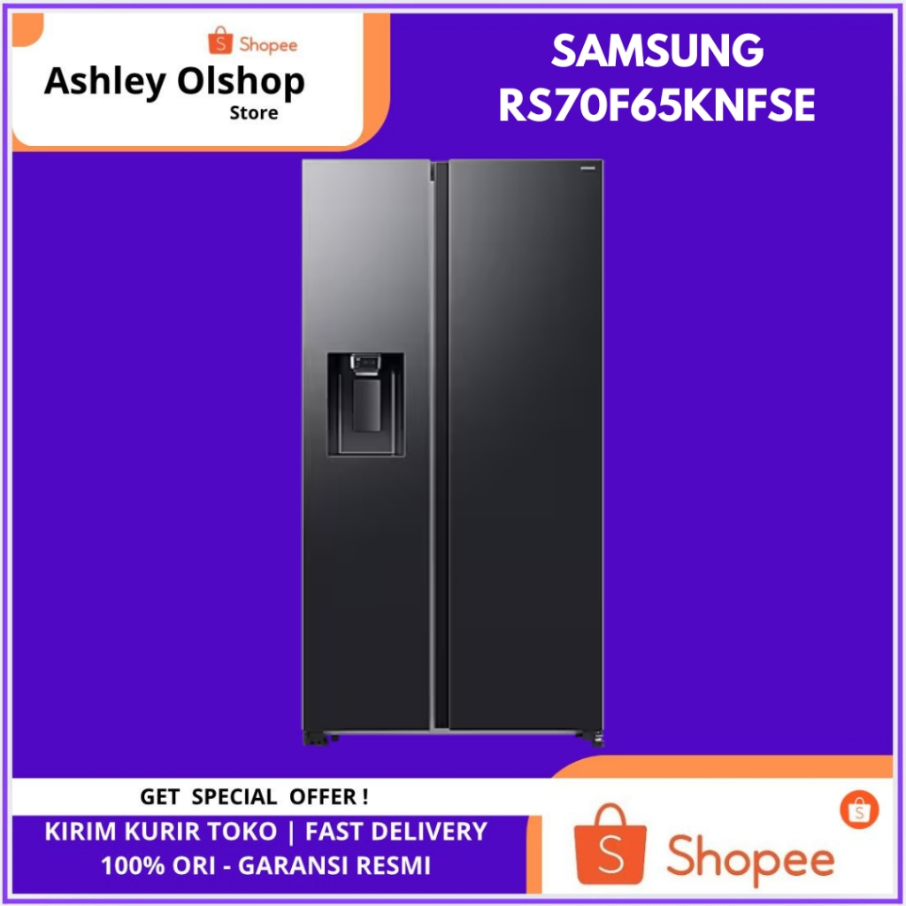 Kulkas Bespoke Samsung RS70F65KNFSE 660 Liter Samsung Water Dispenser RS70F65KNFSE