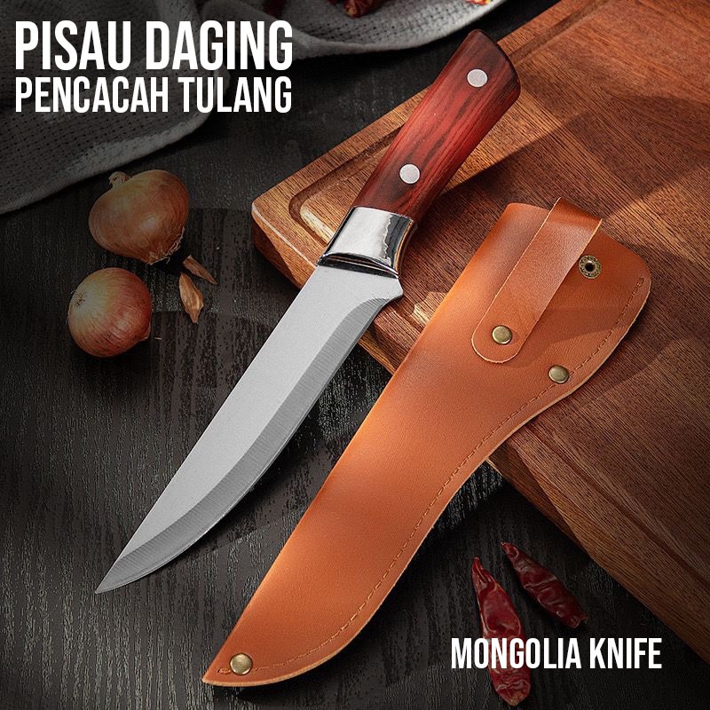 PISAU DAGING PENCACAH TULANG SAPI DAPUR JEPANG TAJAM SUPER BAJA ASLI JAPAN IMPORT