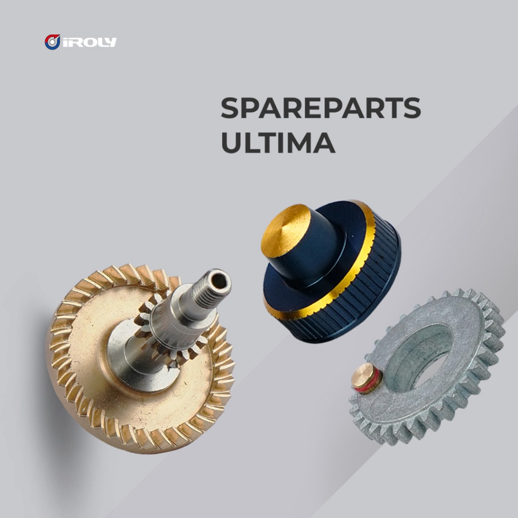 Sparepart Reel Iroly Ultima Saltwater Aluminium 4000 6000 Brass (HANDLE & MAIN GEAR SET)