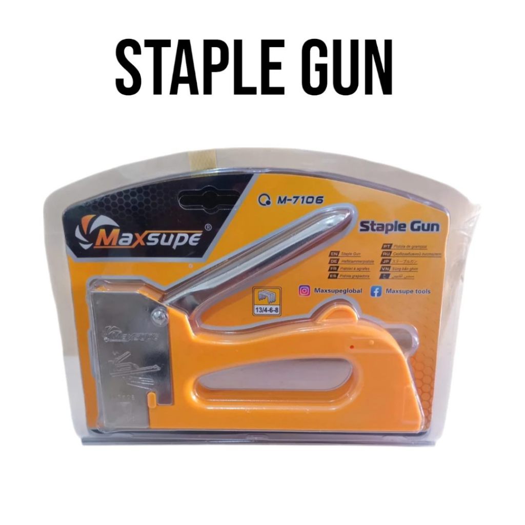 

!!!NEW!! Maxsupe Staples Tembak Staples Gun Cekrekan Gun Tacker Staples Gun Serbaguna