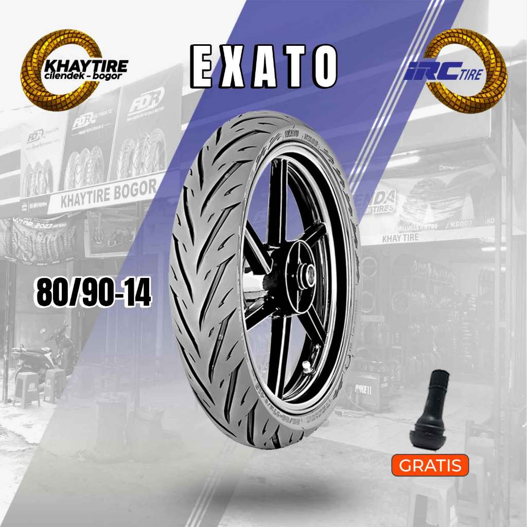 Sepasang/Satuan Ban Motor Matic IRC EXATO Ring 14 Tubeless