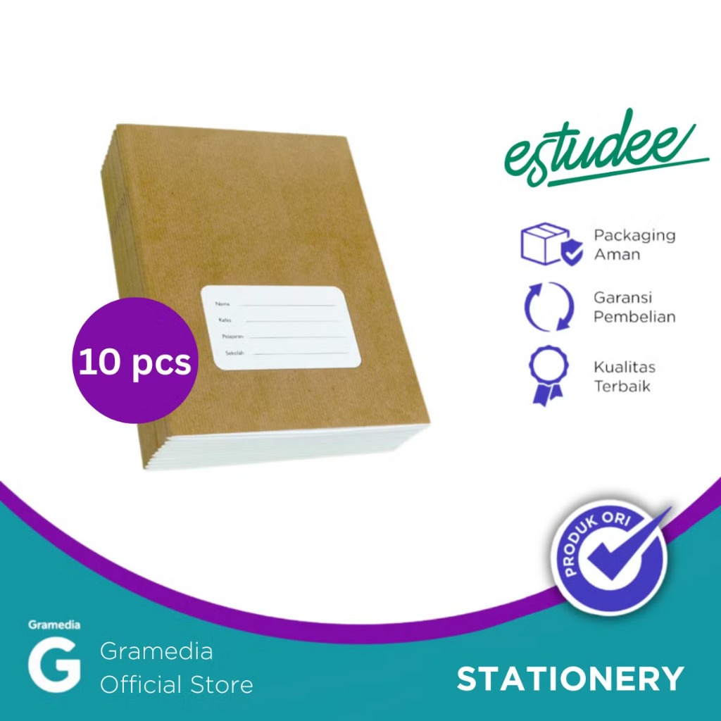 

Gramedia Depok - ESTUDEE K B5 SAMPUL COKLAT ISI 10