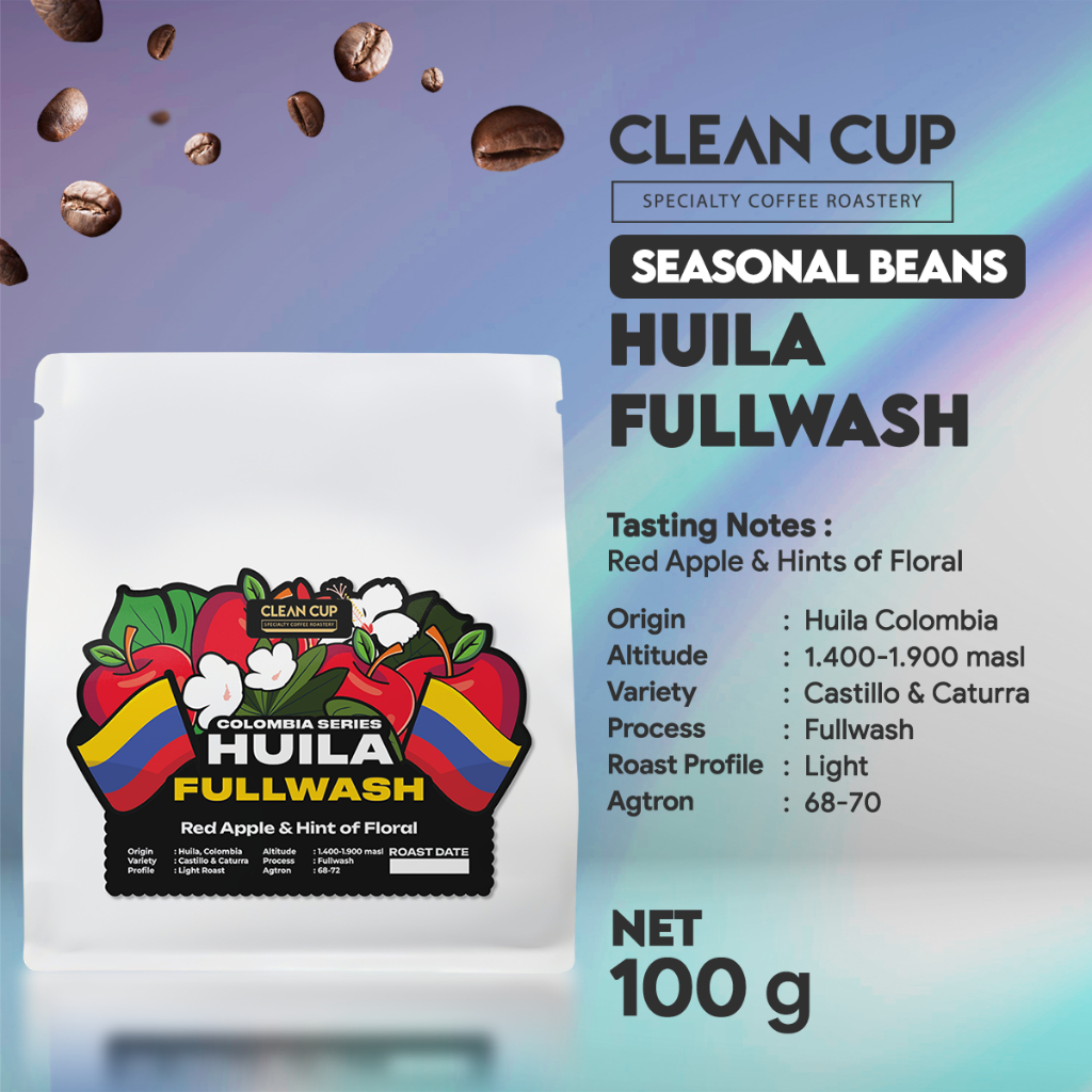 

Kopi Clean Cup Huila Fullwash Whole Bean