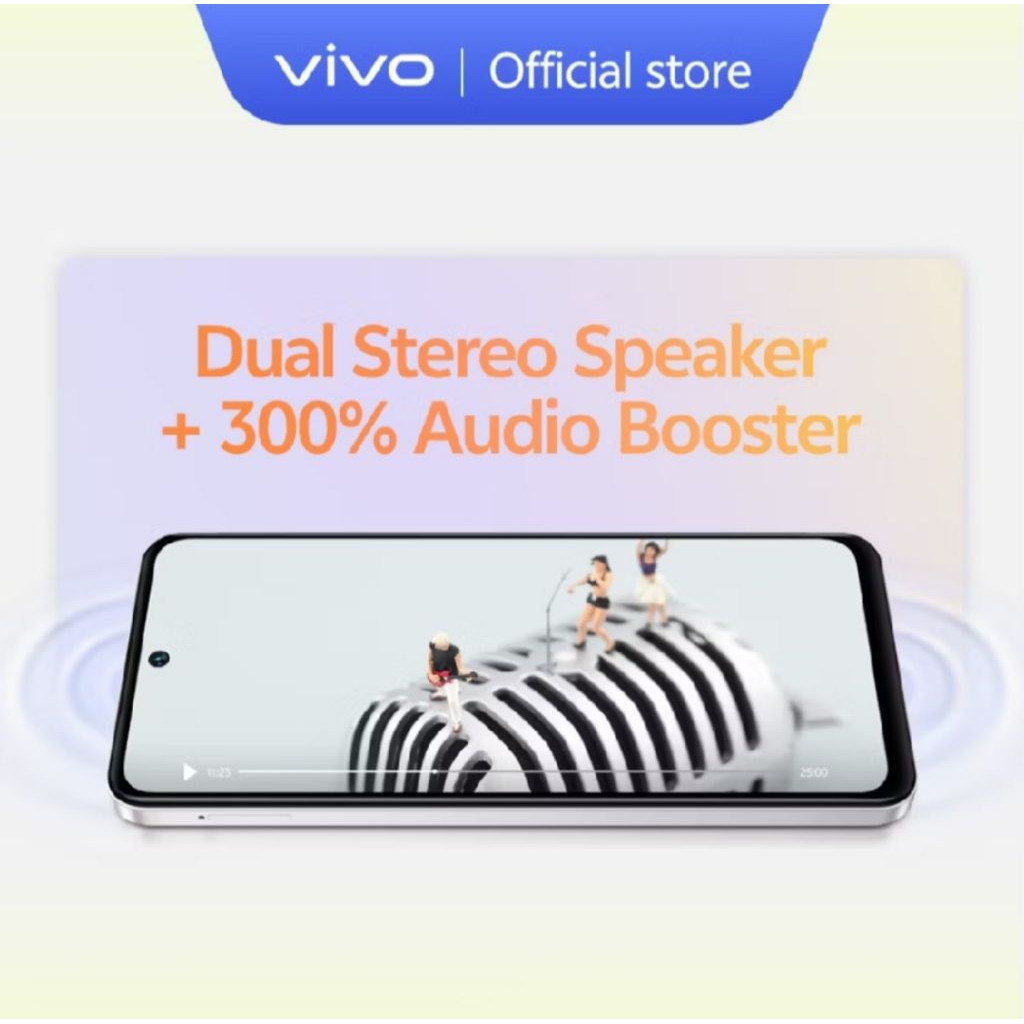 Hp Vivo Y21 D [6Gb+128gb] IP64 Tahan Air  garansi resmi Vivo 1 Tahun