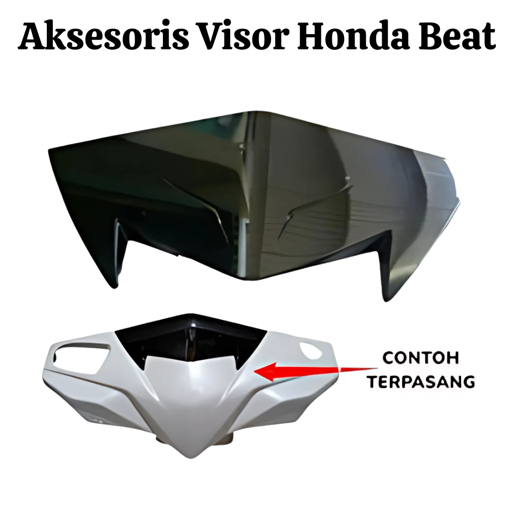 Aksesoris visor windshield beat fi lama 2012 2013 2014 original honda K25A