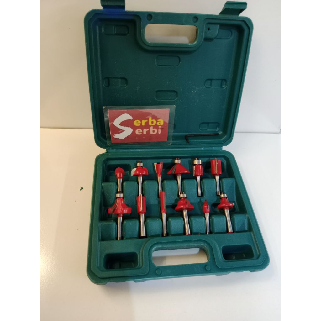 -/SET STANDAR ROUTER-Mata router bit kayu profil 1/4"