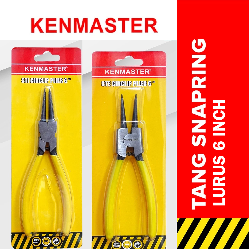Kenmaster Tang Snapring Lurus 6" STI-B / STE-A | Circlip Plier Snap Ring