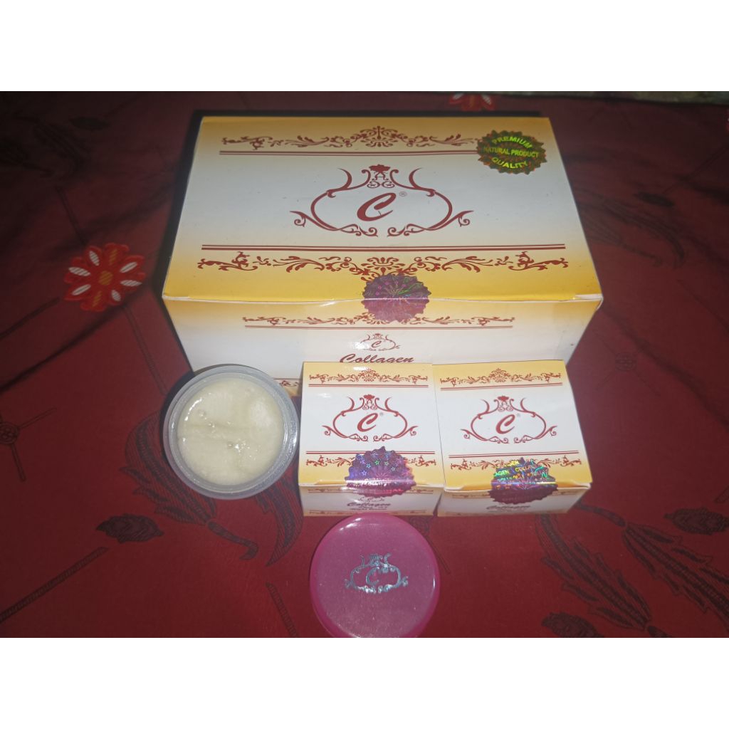Collagen + Vit E Night cream SUPER Original (ASLI)