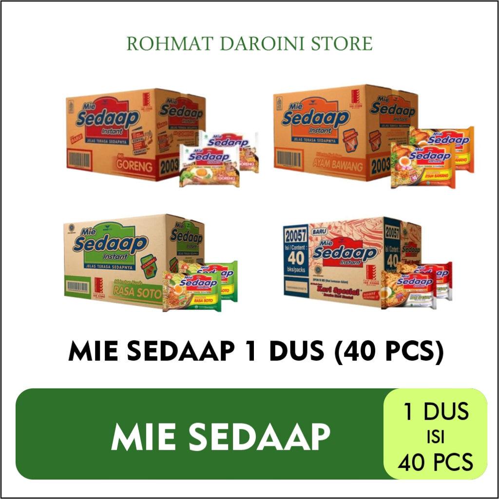 

[DUS] MIE SEDAAP INSTAN 1 DUS ISI 40