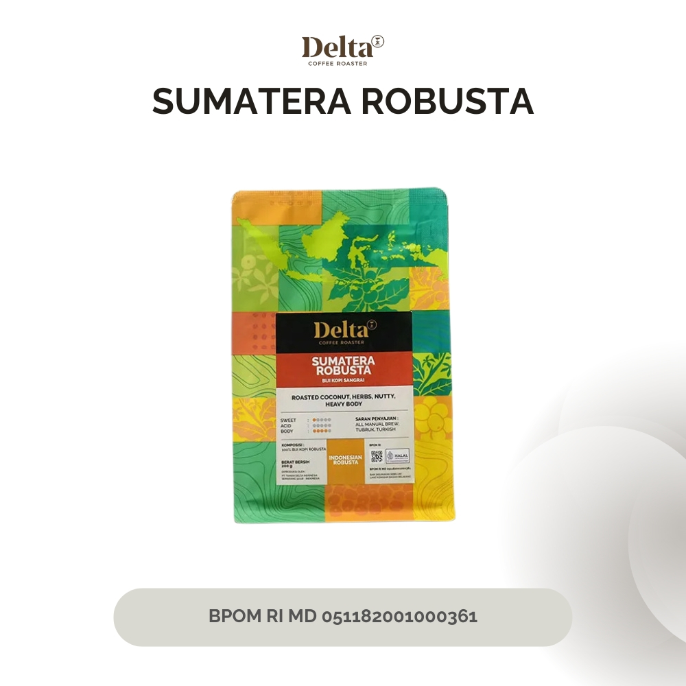 

DELTA COFFEE ROASTER - Kopi Robusta Sumatera - 200gr