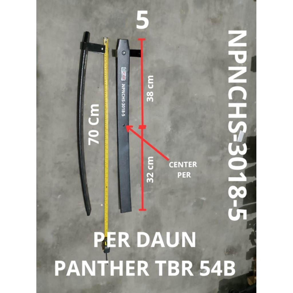 PER DAUN ISUZU PANTHER  No.5 KLIP SINGLE New Wagon TBR 54B, Panther 2.3 ( NPNCHS-3018-5)