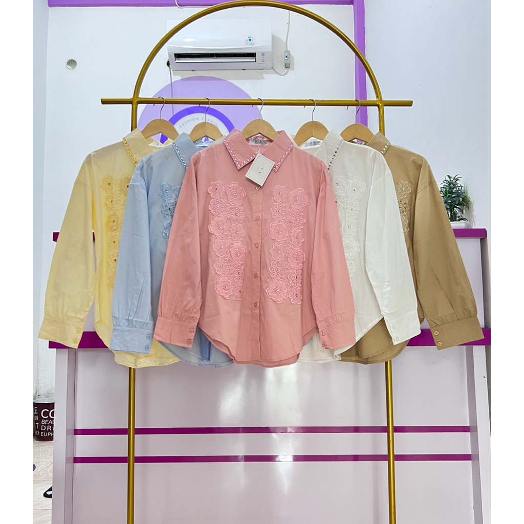 BLOUSE KATUN BORDIR IMPORT/BLOUSE KATUN PAYET