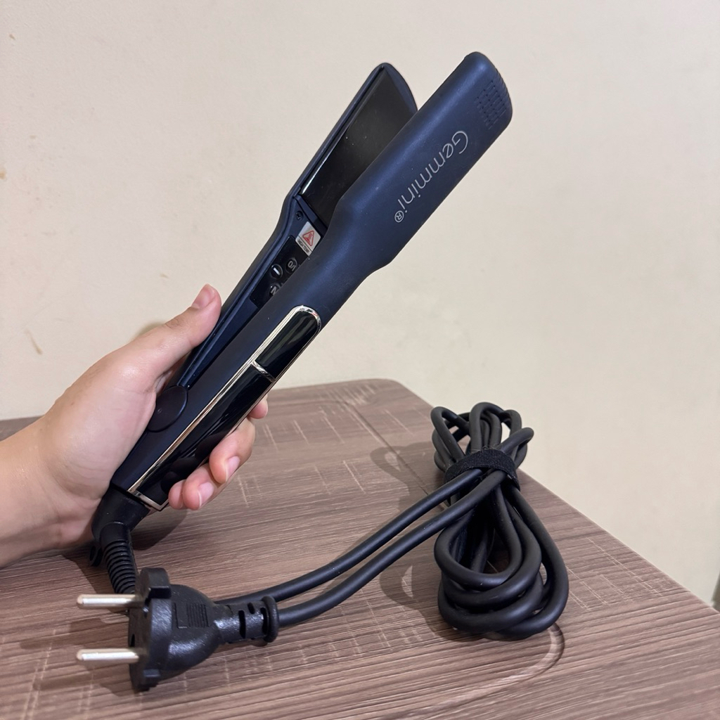 JUAL RUGI Original Gemmini GM34 Catokan Pelurus Keriting Smoothing Rambut Pengaturan Suhu Digital MC