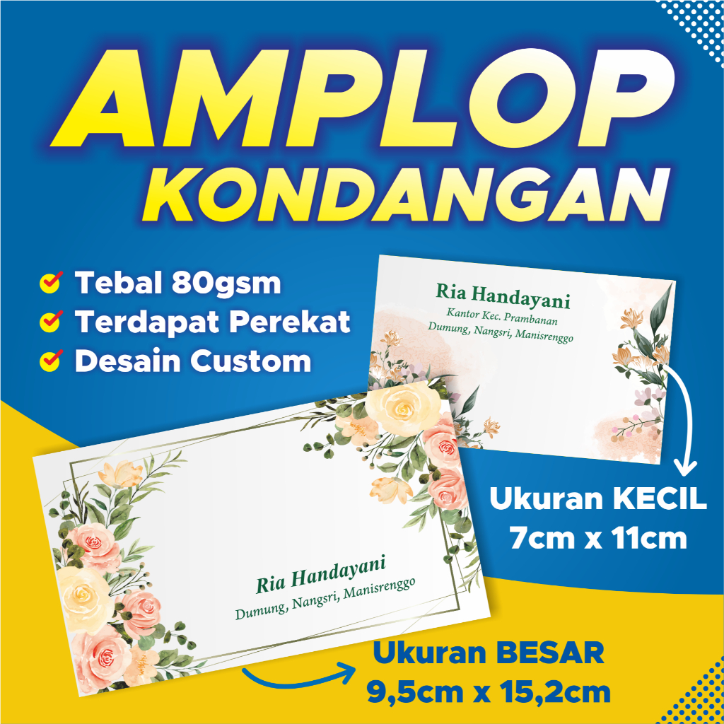 

AMPLOP KONDANGAN CUSTOM NAMA 50/100pcs Motif Aesthetic Sudah ada Perekat Ukuran BESAR dan KECIL