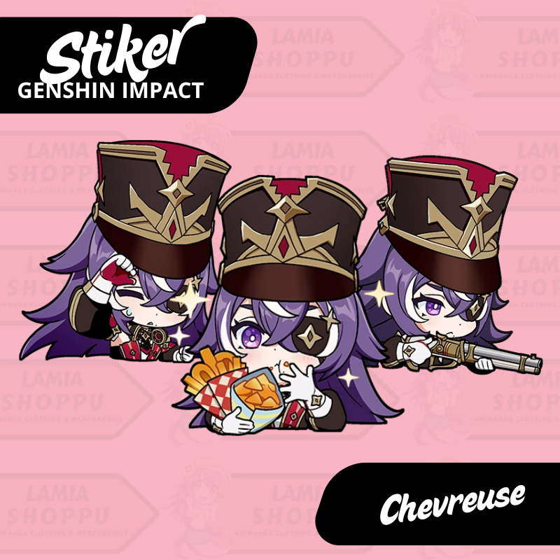 

Sticker Genshin Impact Chevreuse | Stiker Chevreuse Genshin | Sticker Chevreuse GI