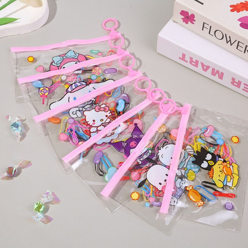 

Zipper Bag Kartun Labubu Tempat Pensil Mika Plastik Kado Anak Kantong Serbaguna Murah Tas Labubu Kuromi Grosir