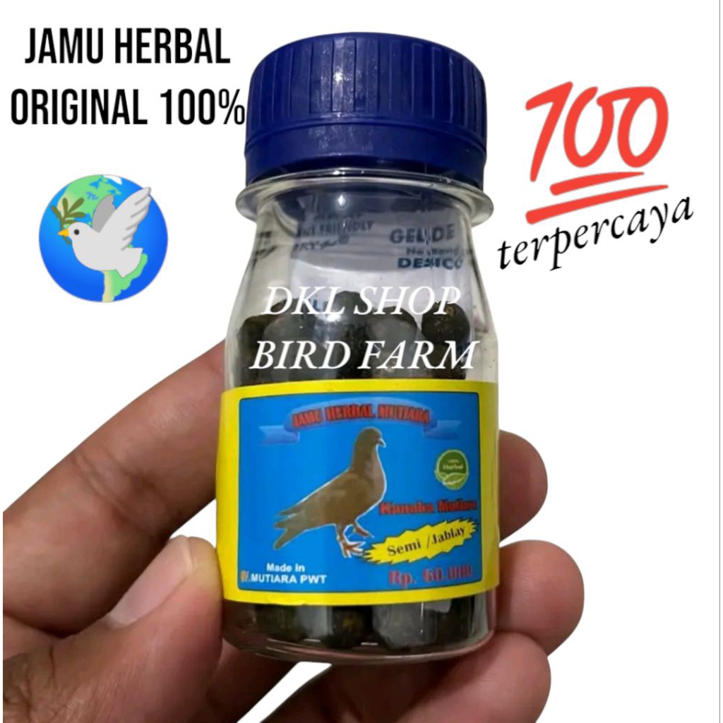 Jamu Merpati Kolong Mutiara ORIGINAL 100% Pill herbal Merpati SEMI JABL*Y
