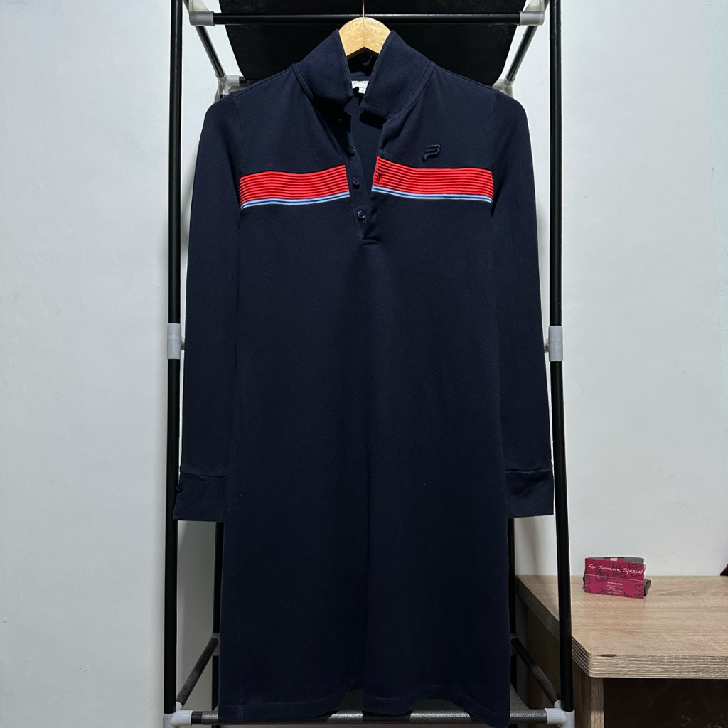 Polo Dress Women Shirt Navy Beanpole Long Sleeve S