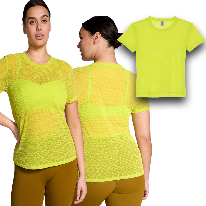 ATASAN OUTER KAOS WANITA SHORTSLEEVE TANSPARANT MOTIF LOGO VSX