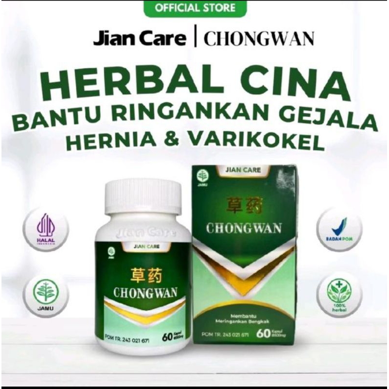 

Jian Care Chongwan - Herbal Cina Ringankan Gejala Hernia Dan Varikokel