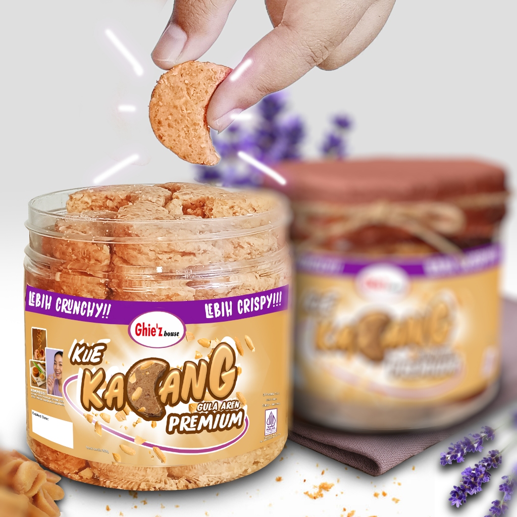 

Kue Kacang Gula Aren Premium 400g | Palm Sugar Peanuts Cookies | Cookies | Kue Lebaran | Kue Kering