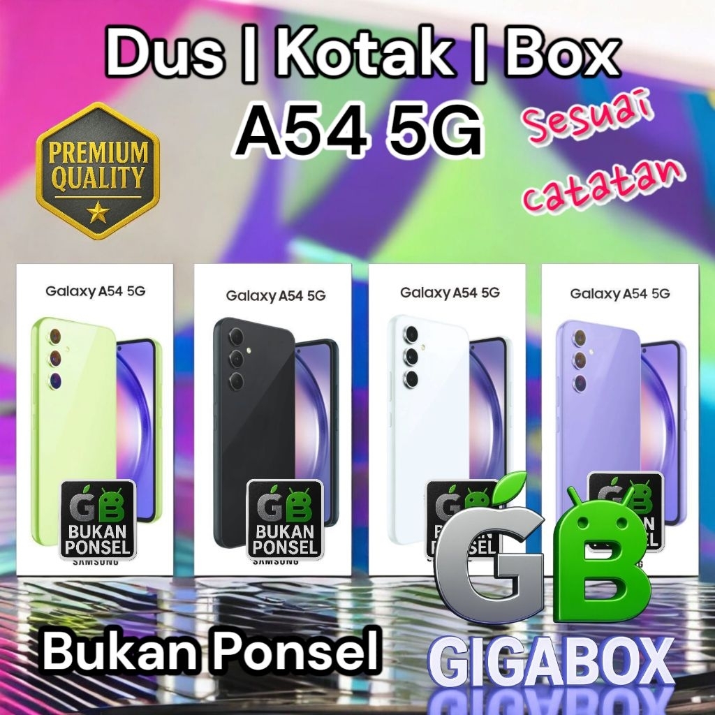 

Galaxy A54 5G Kardus Box Only | Kotak Fullset Premium